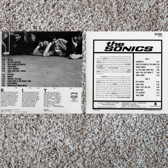 The Sonics Vinyl Lot 2LP 180 Gram Mono Boom & Here Are The Sonics Garage Rock - Picture 2 of 6